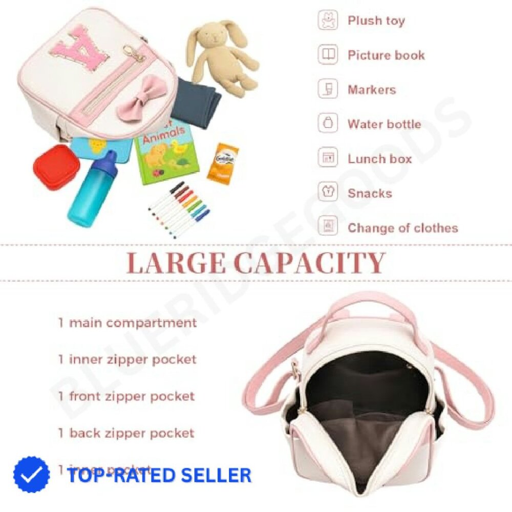 Personalized Initial Mini Backpack Vegan Leather … - image 5